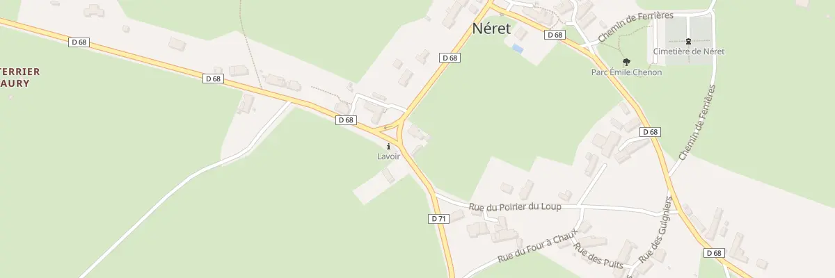 Plan du 3 All des Marronniers à Néret