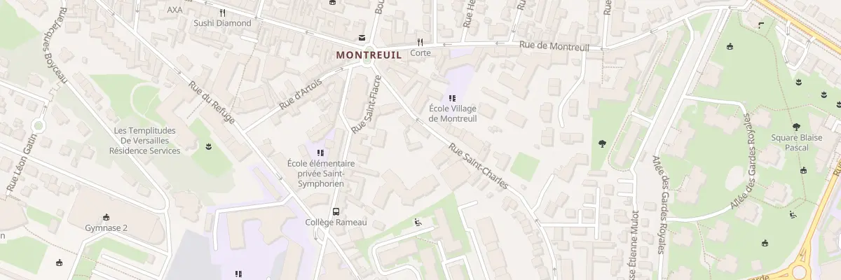 Plan du 49 Rue Saint Charles à Versailles