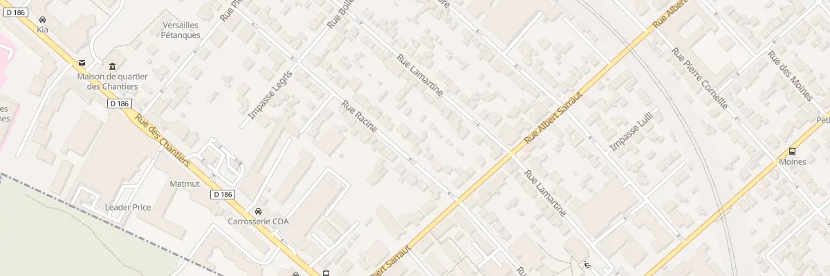 Plan du 31 Rue Racine à Versailles