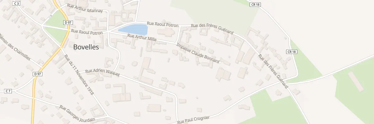 Plan du 5 Imp Claude Bonnard à Bovelles