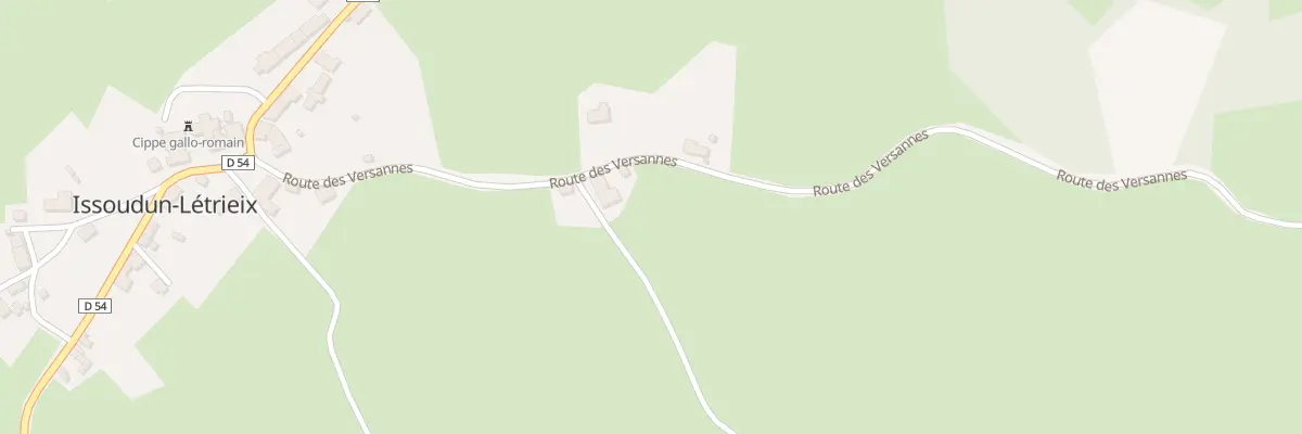 Plan du 4 Rte des Versannes à Issoudun-Létrieix