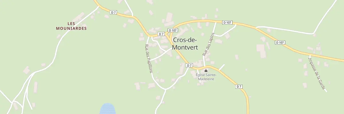Plan du 5041 Le Bourg à Cros-de-Montvert