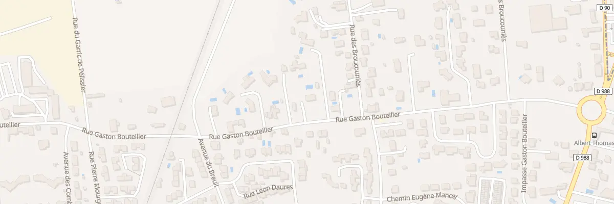 Plan du 31 Rue Gaston Bouteiller à Albi