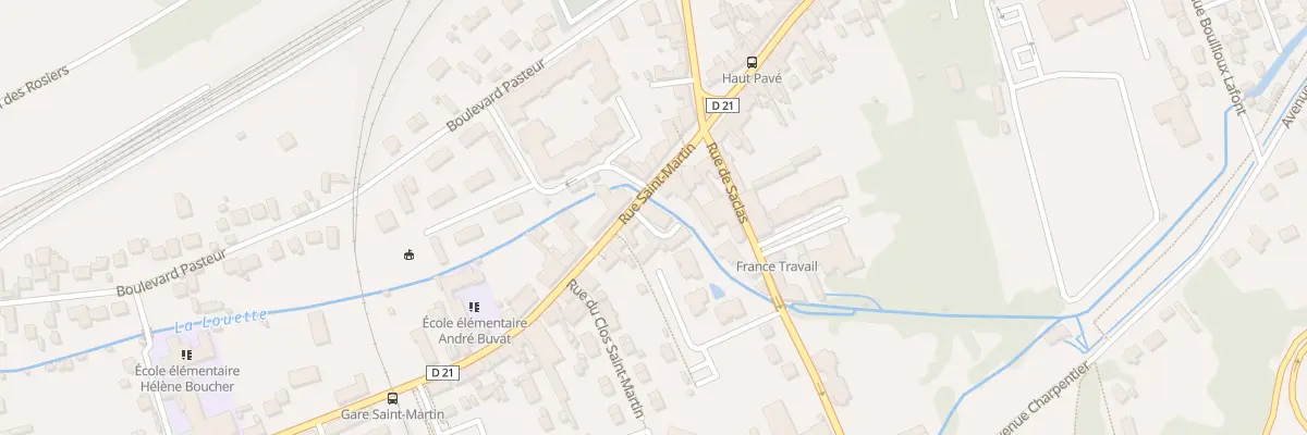 Plan du 7 Rue Saint-Martin à Étampes