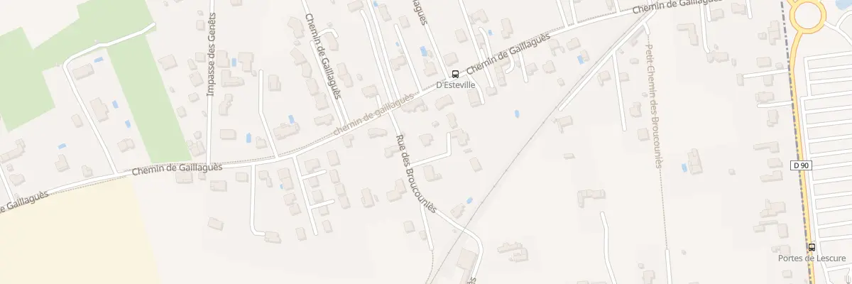 Plan du 64 Rue des Broucouniès à Albi