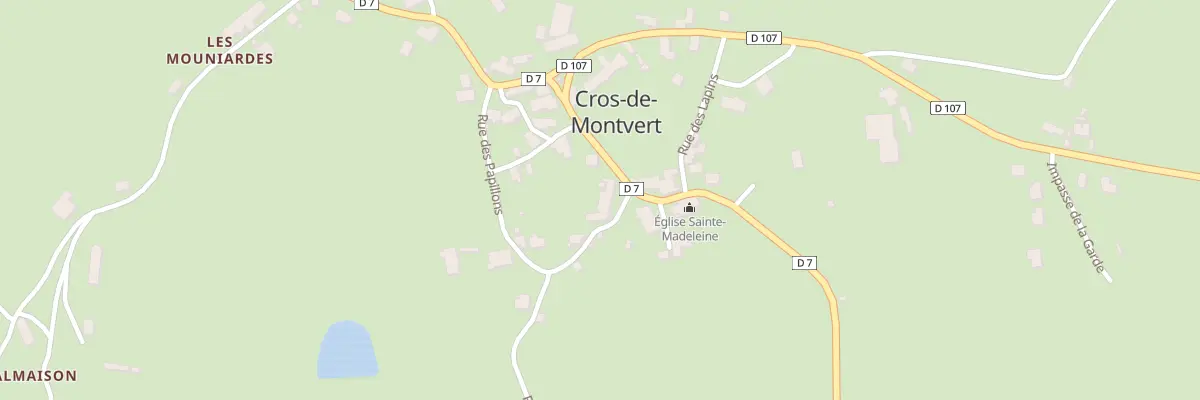 Plan du 5027 Le Bourg à Cros-de-Montvert
