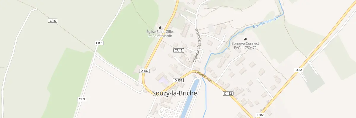 Plan du 1 Che des Sources à Souzy-la-Briche