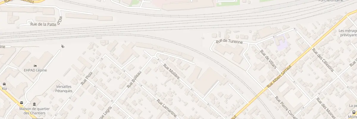 Plan du 34 Rue Boileau à Versailles