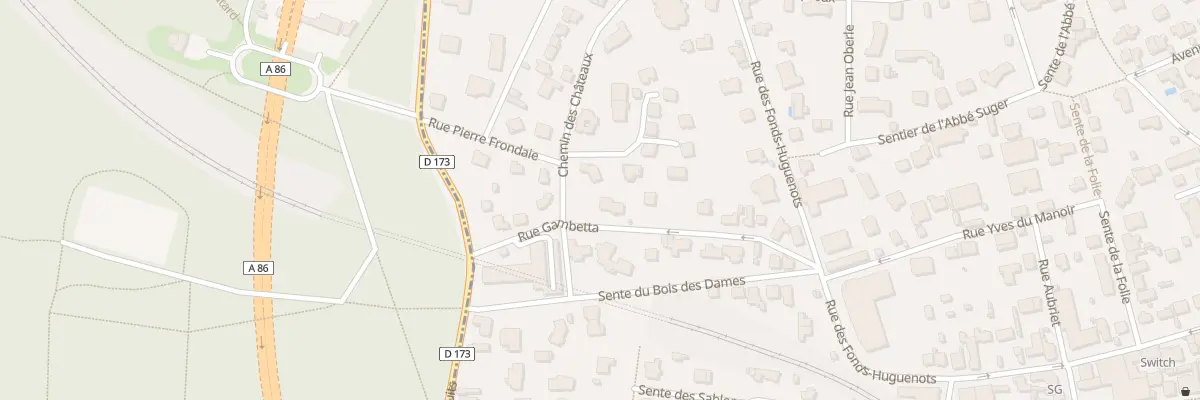 Plan du 12 Rue Gambetta à Vaucresson