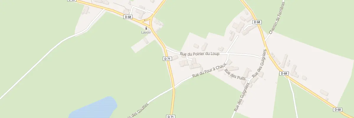 Plan du 1 Rue du Poirier du Loup à Néret
