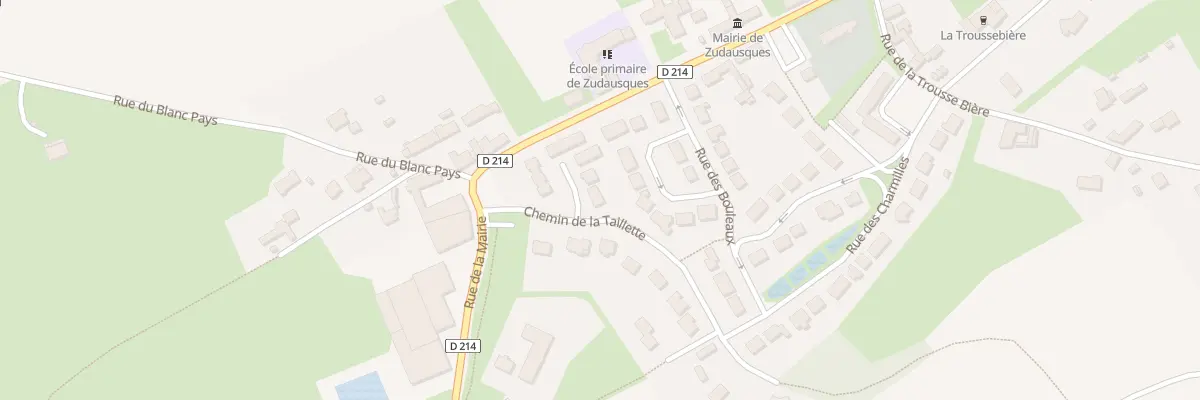 Plan du 2 Rue du Chêne à Zudausques