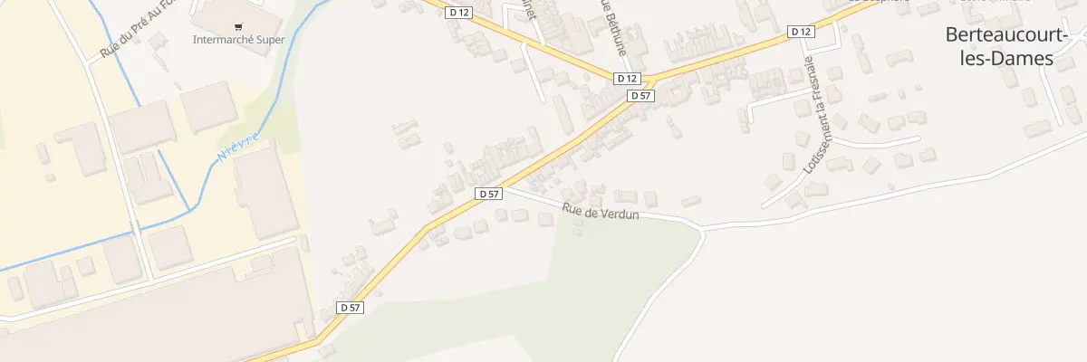 Plan du 29 Rue Jean-baptiste Saint à Berteaucourt-les-Dames