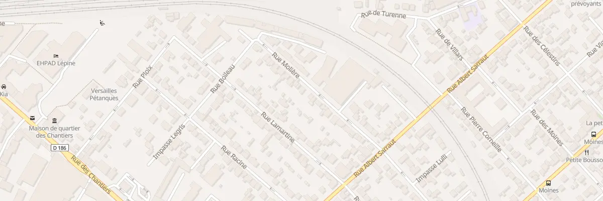 Plan du 18 Rue Molière à Versailles