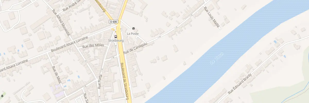 Plan du 18 Rue de Cantepau à Albi