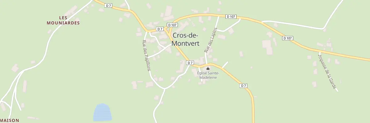 Plan du 5026 Le Bourg à Cros-de-Montvert