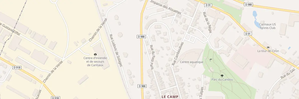 Plan du 45 Rue du Petit Paris à Carmaux