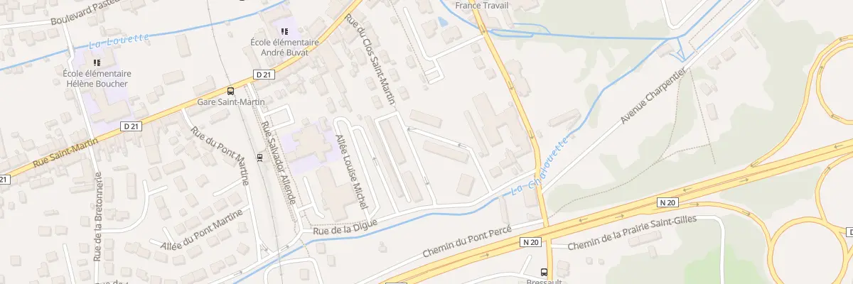 Plan du 9004 Rue de la Digue à Étampes