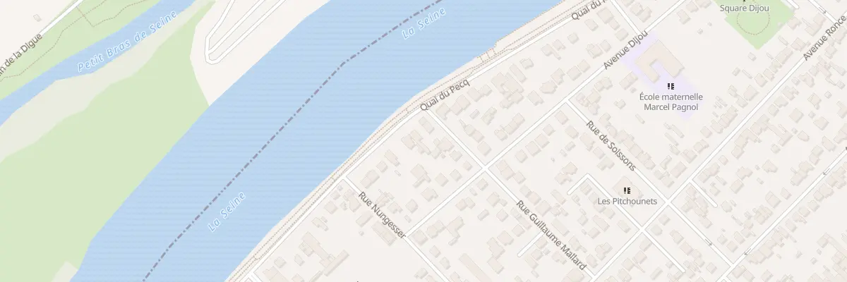Plan du 109 Quai du Pecq à Sartrouville