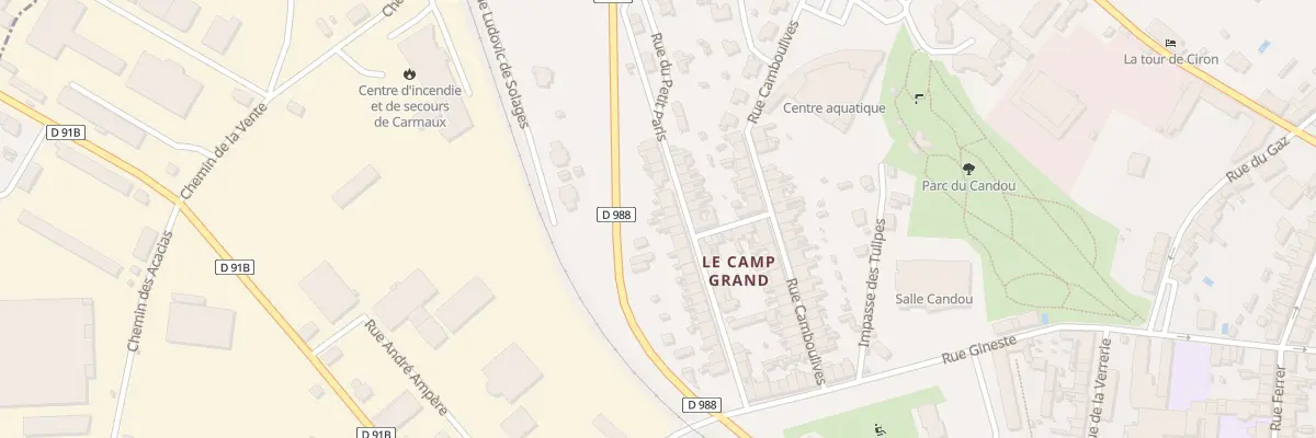 Plan du 29 Rue du Petit Paris à Carmaux
