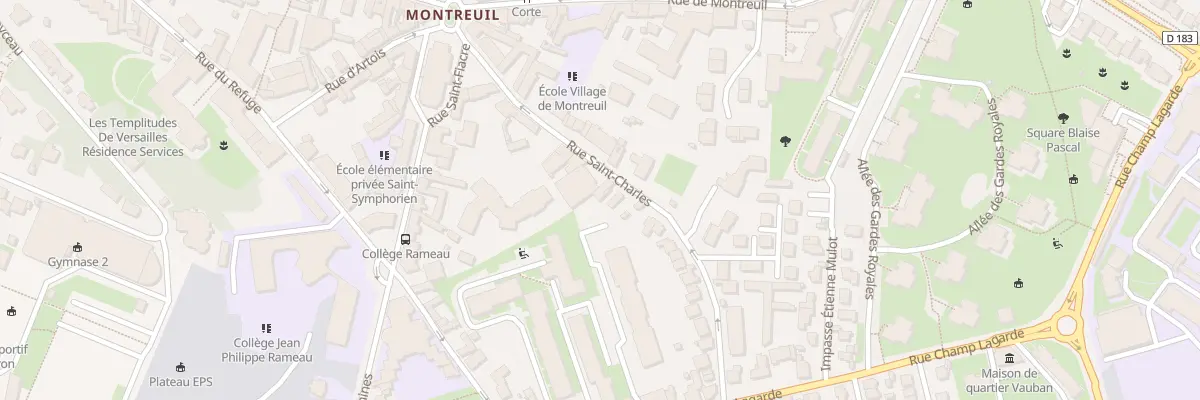 Plan du 39 Rue Saint Charles à Versailles