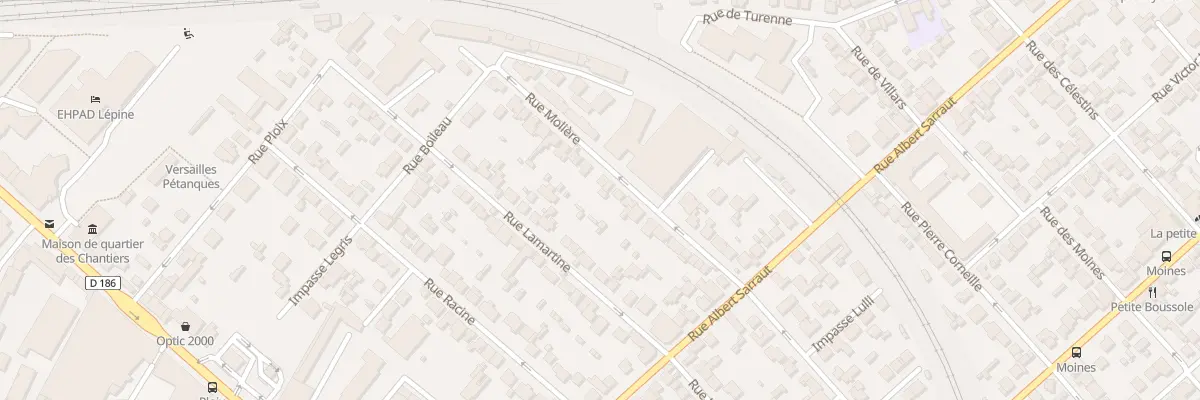 Plan du 20B Rue Molière à Versailles