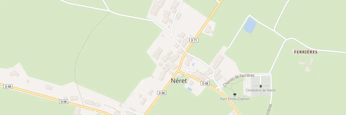 Plan du 10 Pl de l’Église à Néret