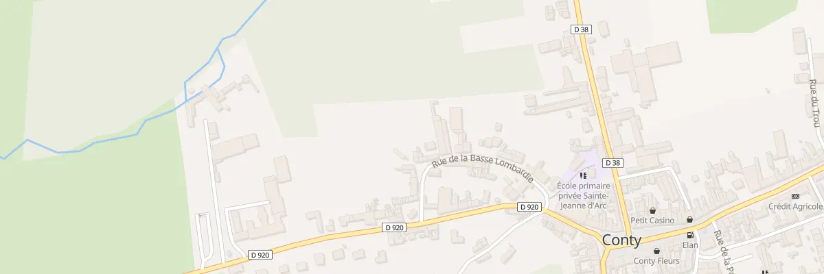 Plan du 28 Rue de la Basse Lombardie à Conty