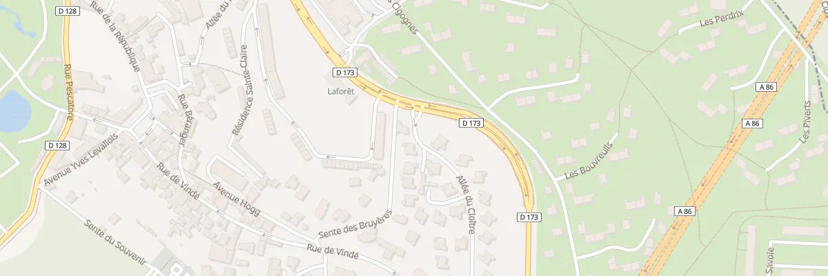 Plan du 4 All du Cloitre à La Celle-Saint-Cloud