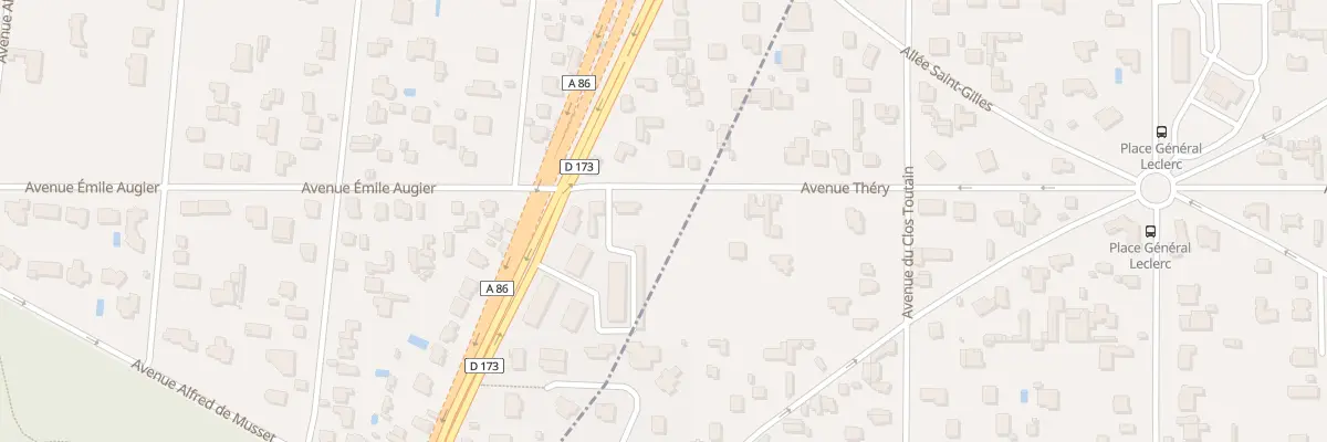 Plan du 45B Av Thery à La Celle-Saint-Cloud