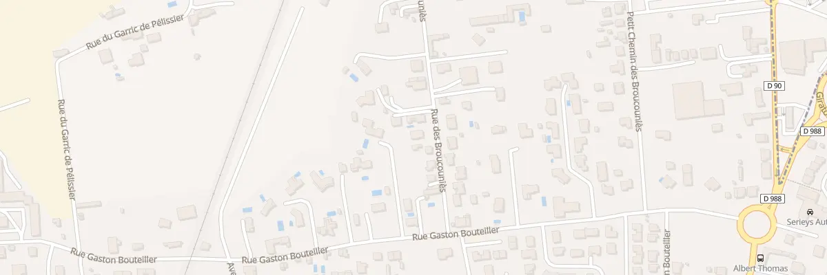 Plan du 11 Rue des Broucouniès à Albi