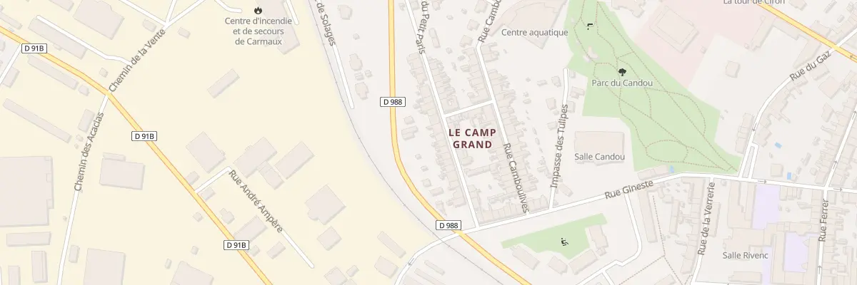 Plan du 19 Rue du Petit Paris à Carmaux