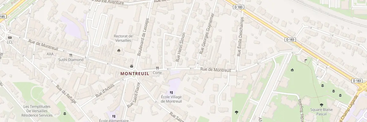 Plan du 2B Rue Henri Simon à Versailles