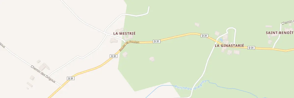 Plan du 285 Rte de Poulan à Lamillarié