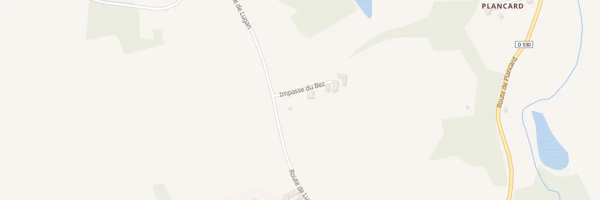 Plan du 5214 Le Bez au Bas Ségala