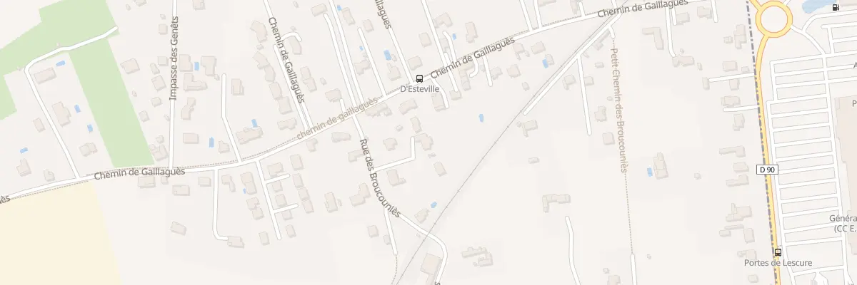 Plan du 64B Rue des Broucouniès à Albi