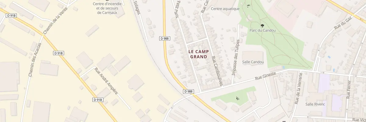 Plan du 15 Rue du Petit Paris à Carmaux
