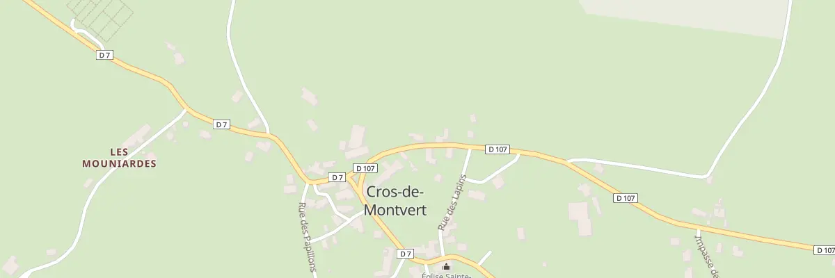 Plan du 5007 Le Bourg à Cros-de-Montvert