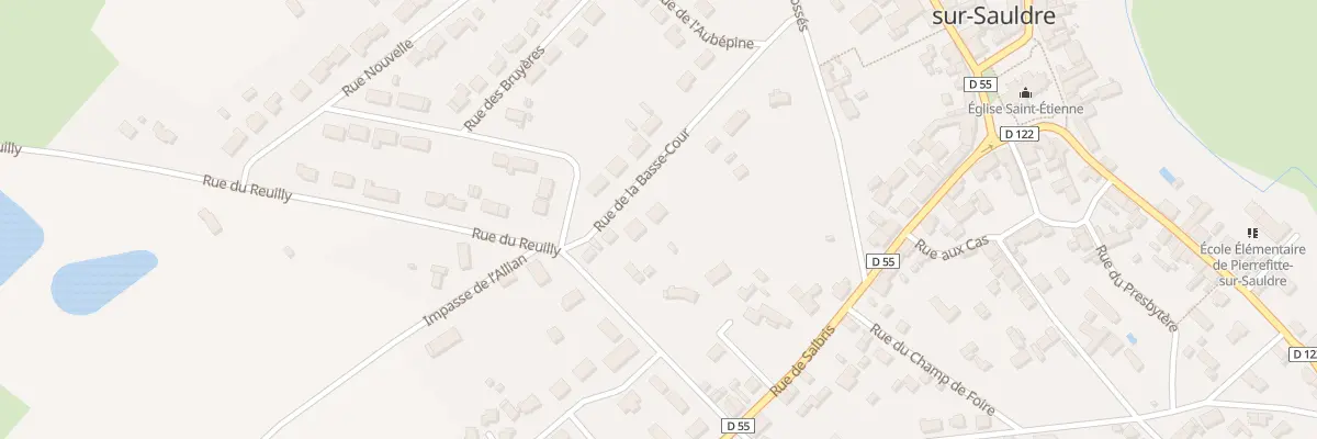 Plan du 14 Rue de la Basse-Cour à Pierrefitte-sur-Sauldre