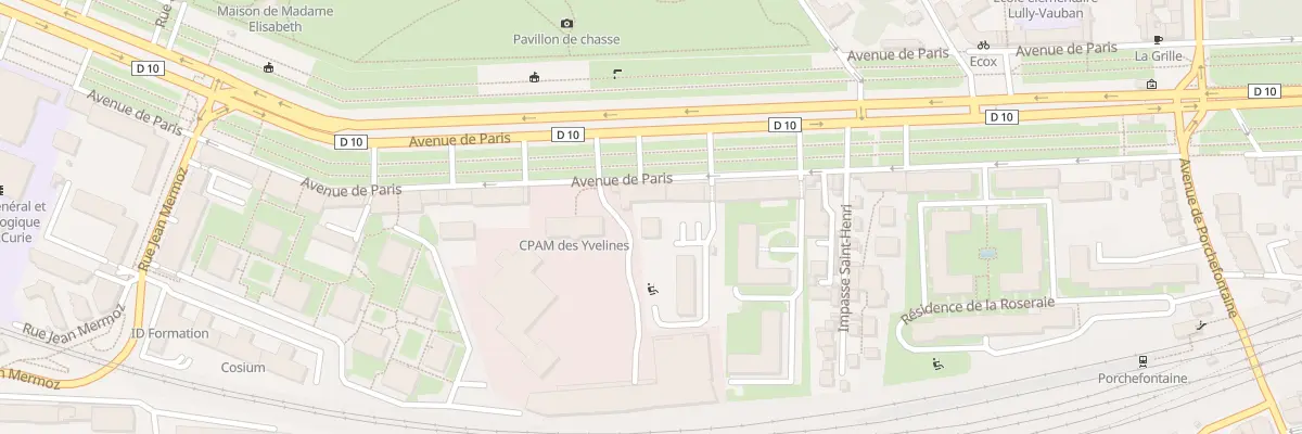 Plan du 94 Av de Paris à Versailles