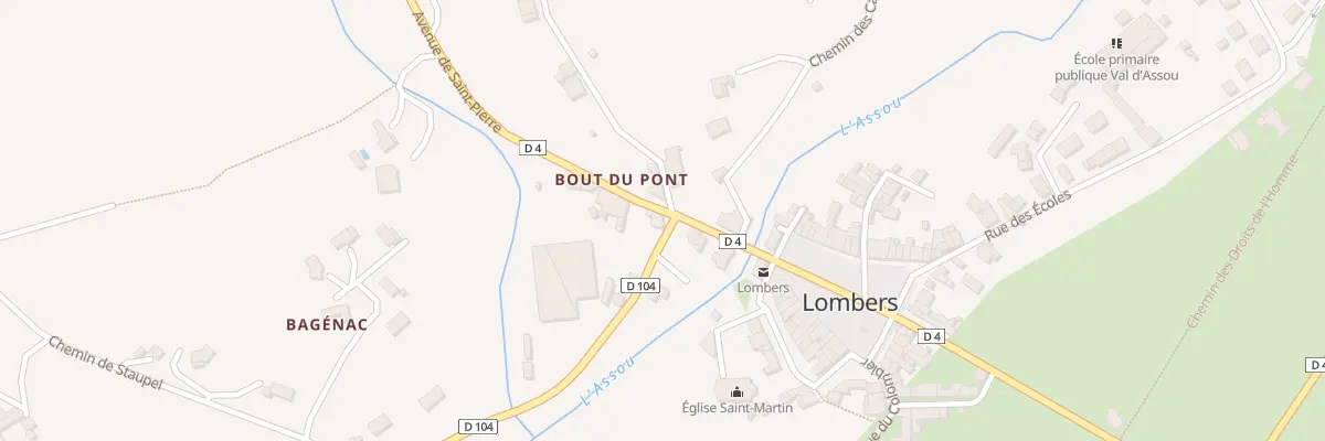 Plan du 2 Rue de Bagenac à Lombers