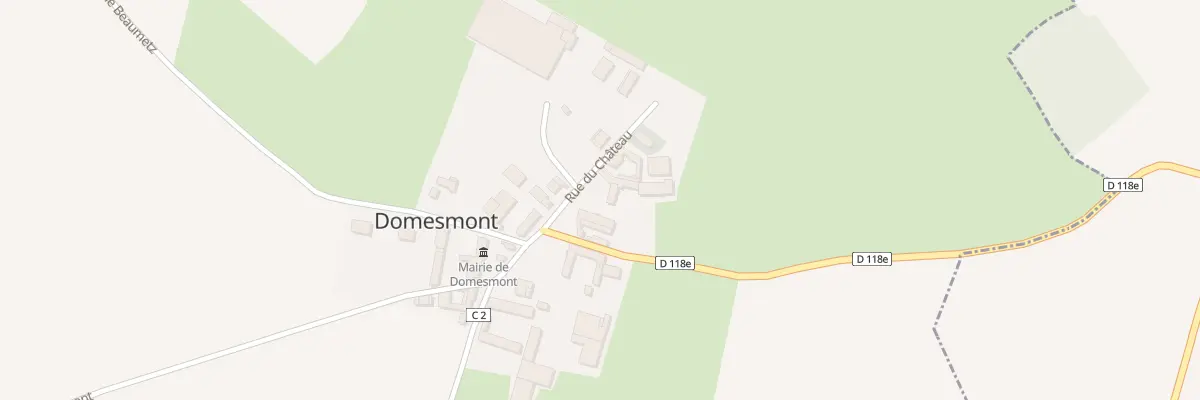 Plan du 2 Rue du Château à Domesmont