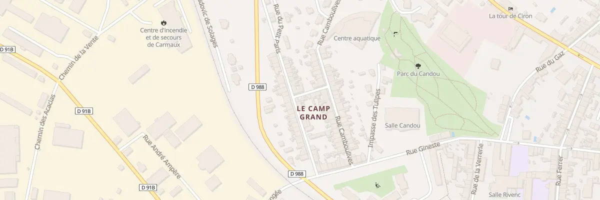 Plan du 10 Rue du Petit Paris à Carmaux