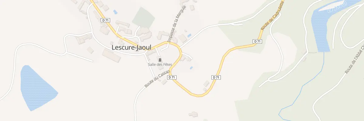 Plan du 13 Lescure à Lescure-Jaoul
