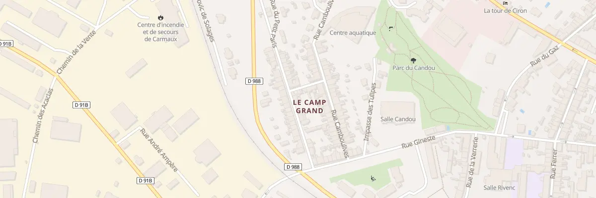 Plan du 8 Rue du Petit Paris à Carmaux