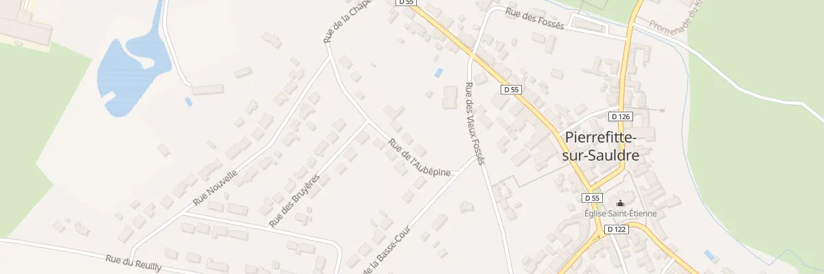 Plan du 4 Rue de l’Aubépine à Pierrefitte-sur-Sauldre