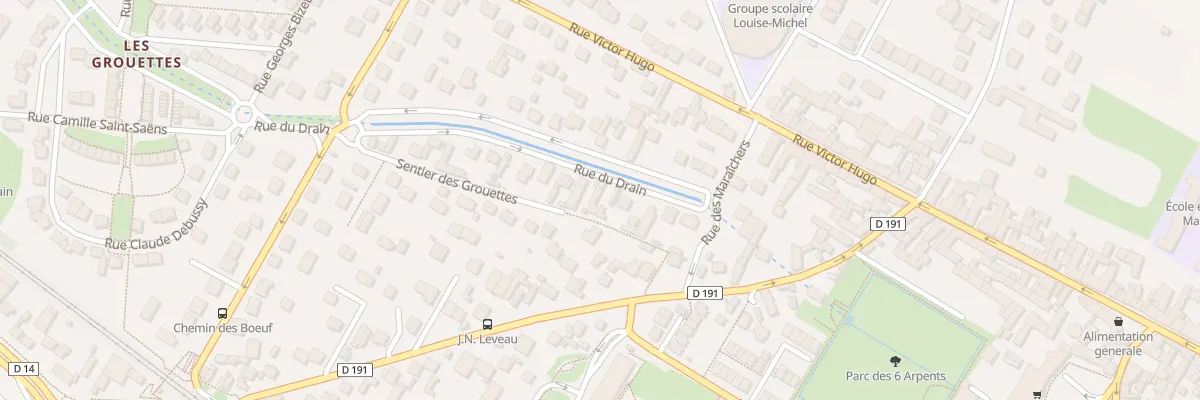 Plan du 11 Rue du Drain à Pierrelaye