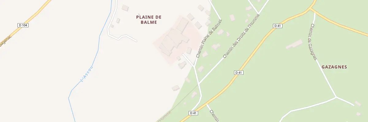 Plan du 20 Che Plaine de Balmes à Lombers