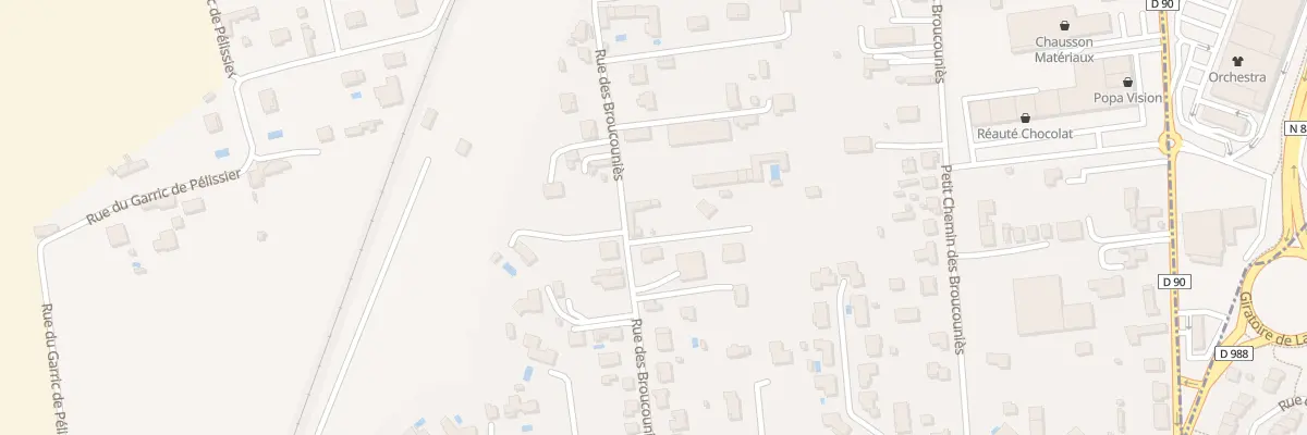 Plan du 24 Rue des Broucouniès à Albi