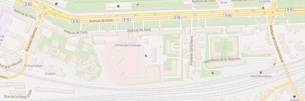 Plan du 96B Av de Paris à Versailles