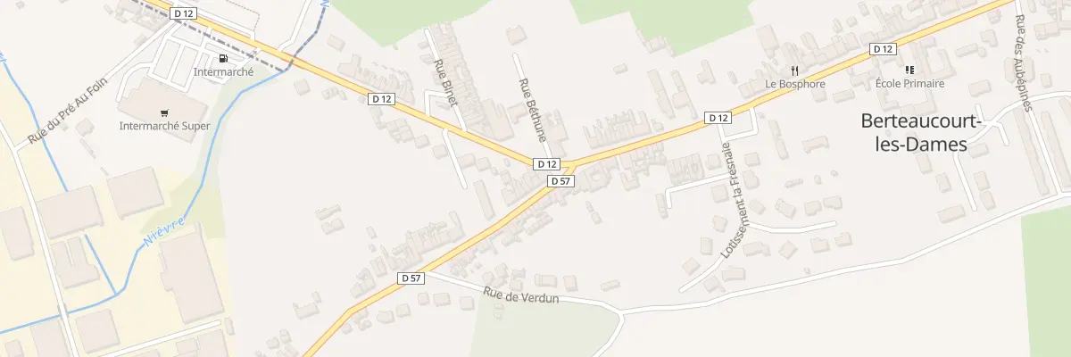 Plan du 2 Rue Jean-baptiste Saint à Berteaucourt-les-Dames